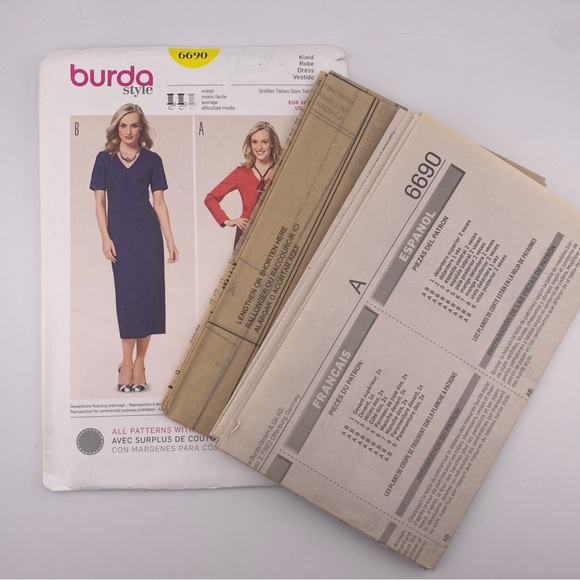 🧵 2 for 22$ 🧵 BURDA Sewing Pattern 6690 - Picture 2 of 8